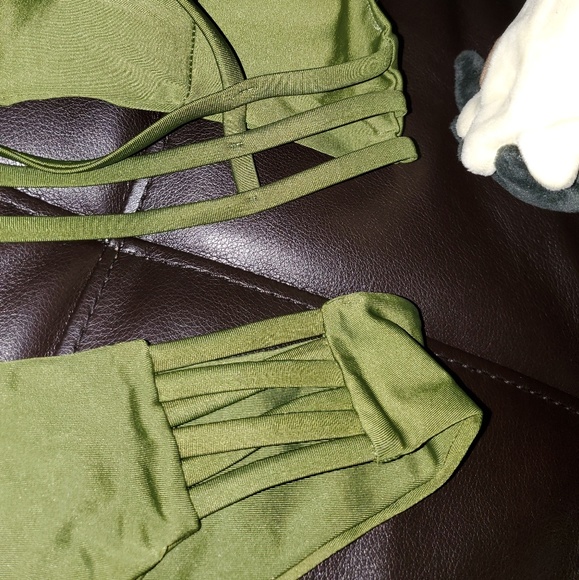 Brand NEW Army Green Strappy Swimsuit - Picture 5 of 6